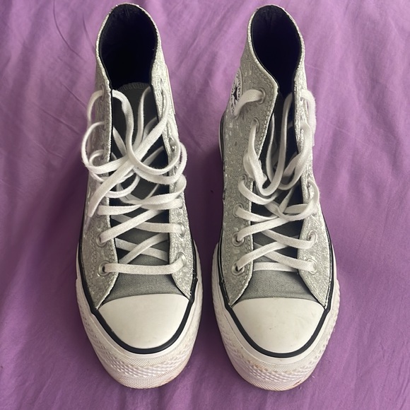 SOLD*** Cheetah print converse platforms - Picture 4 of 6